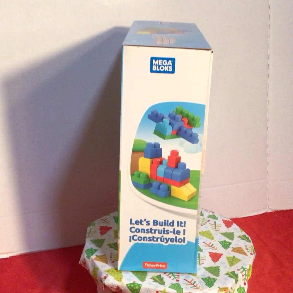 Mega Bloks 40 Pcs Let's Build It! Building Blocks Set Fisher Price Ages 1+ First